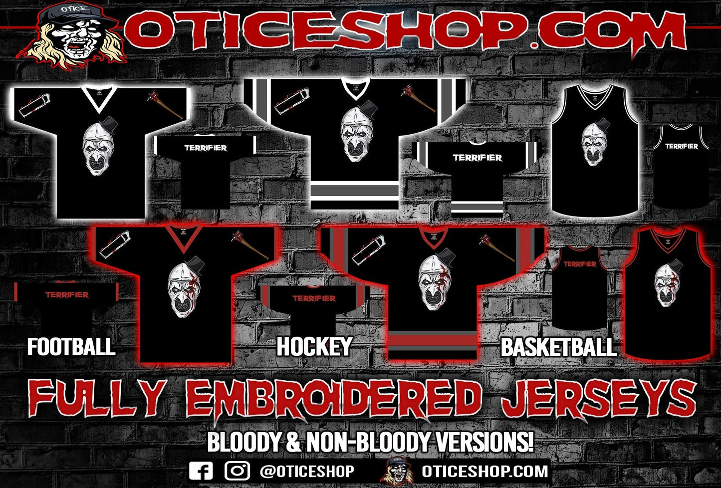 Terrifier - Basketball Jersey - Bloody