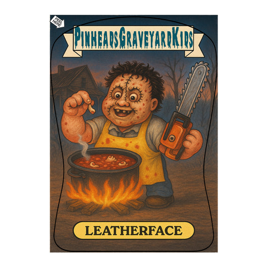 COMING SOON! PGK Collectible Sticker Card - Leatherface