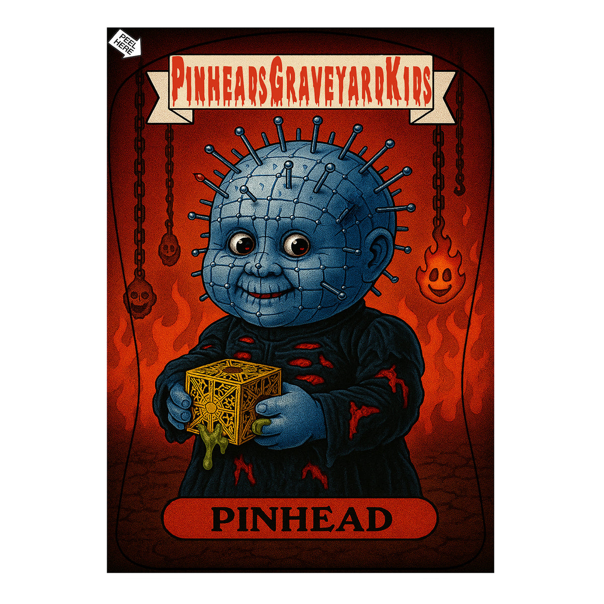 Pinhead Series Pinhead's Graveyard Kids Series 1 Sticker Set of 4 - OticeShop ...