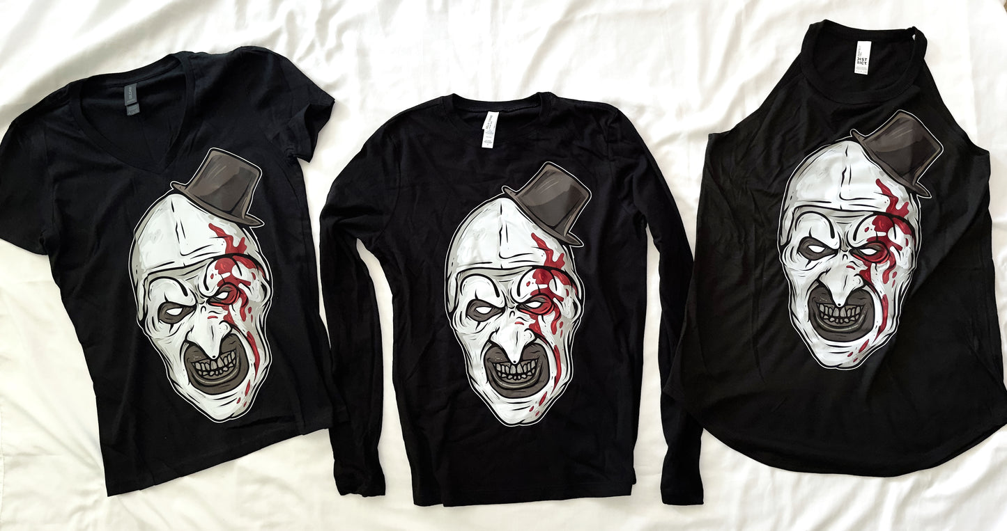 Terrifier - Women's Long Sleeve - Art Face Bloody